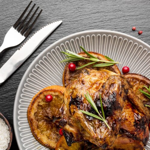 Sliced whole chicken