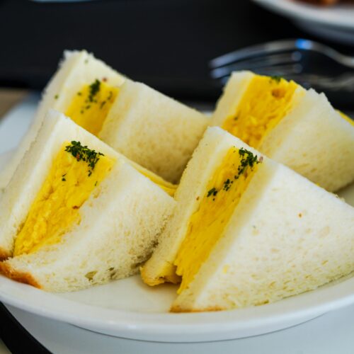 Triangle Egg Sandwiches